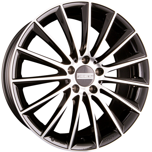 Fondmetal Aidon Glossy Black Machined Alufelge 9.5x20 Zoll ET22 LK 5x112 ML66.6 – Bild 2