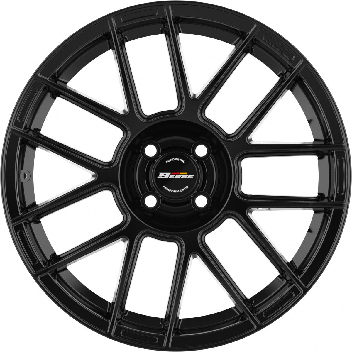 Fondmetal 9ESSE glossy black Alufelge 7x17 Zoll ET35 LK 4x98 ML58.1 – Bild 2