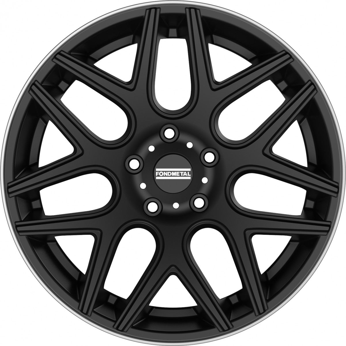 Fondmetal Moros matt black machined lip Alufelge 9.5x20 Zoll ET35 LK 5x130 ML84.1 – Bild 2