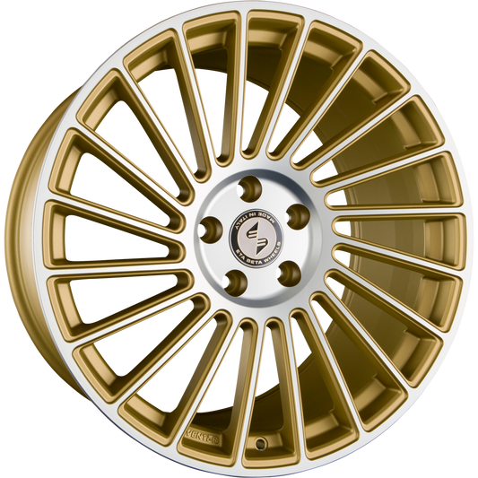 Etabeta Venti-R Gold Matt Full Polish Alufelge 8.5x19 Zoll ET25 LK 5x108 ML78.1 – Bild 2