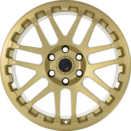 Etabeta Combat gold shiny Alufelge 7x17 Zoll ET50 LK 6x120 ML74.6 – Bild 2