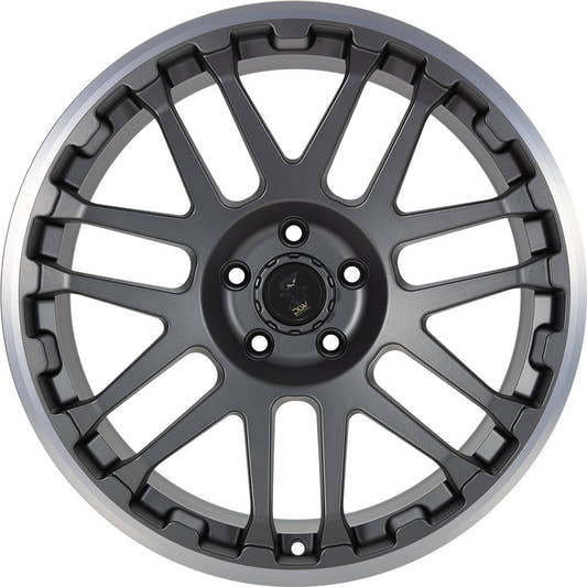 Etabeta Combat anthracite matt polished lip Alufelge 9x20 Zoll ET45 LK 6x120 ML74.6 – Bild 2