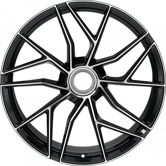 Proline Techart Formula VII Race black polished Alufelge 12x21 Zoll ET42 LK 1x1 ML84 – Bild 2