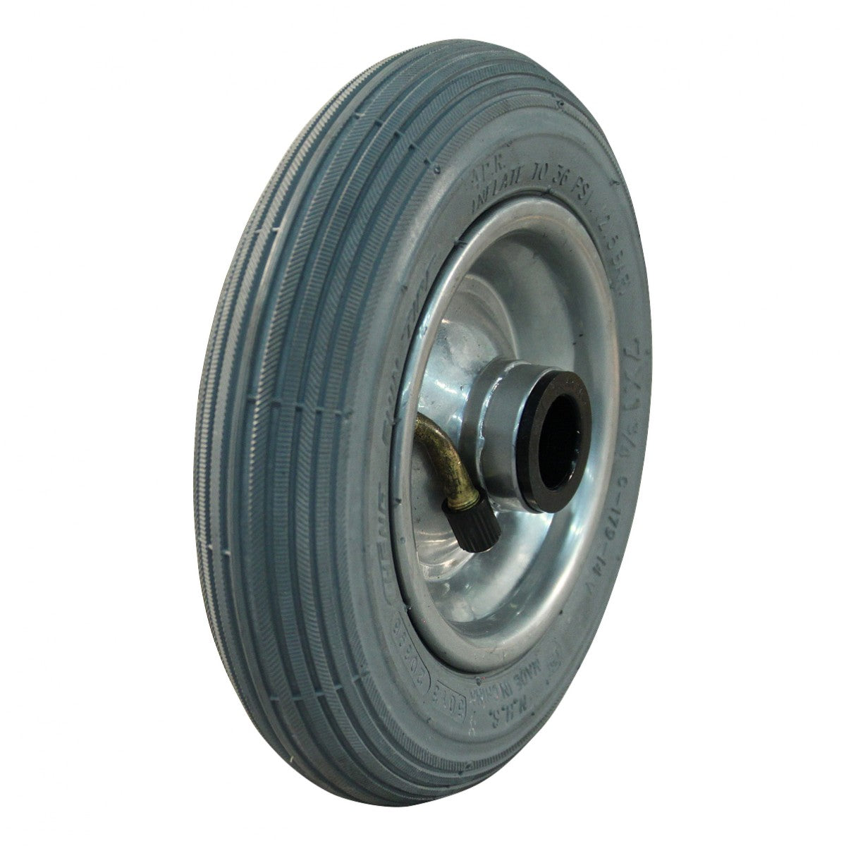 CST Komplettrad 7x1 3/4 (175x45) C-179 auf Felge 1.25x3.8 (200x50) ET0 NL60 Rollenlager Ø20 Stahl gra