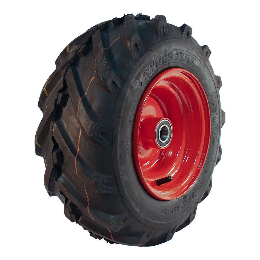Kings Tire Komplettrad 16x6.50-8 V-8501 4PR auf Felge 5.50x8 ET0 NL100 Stahl Rot links