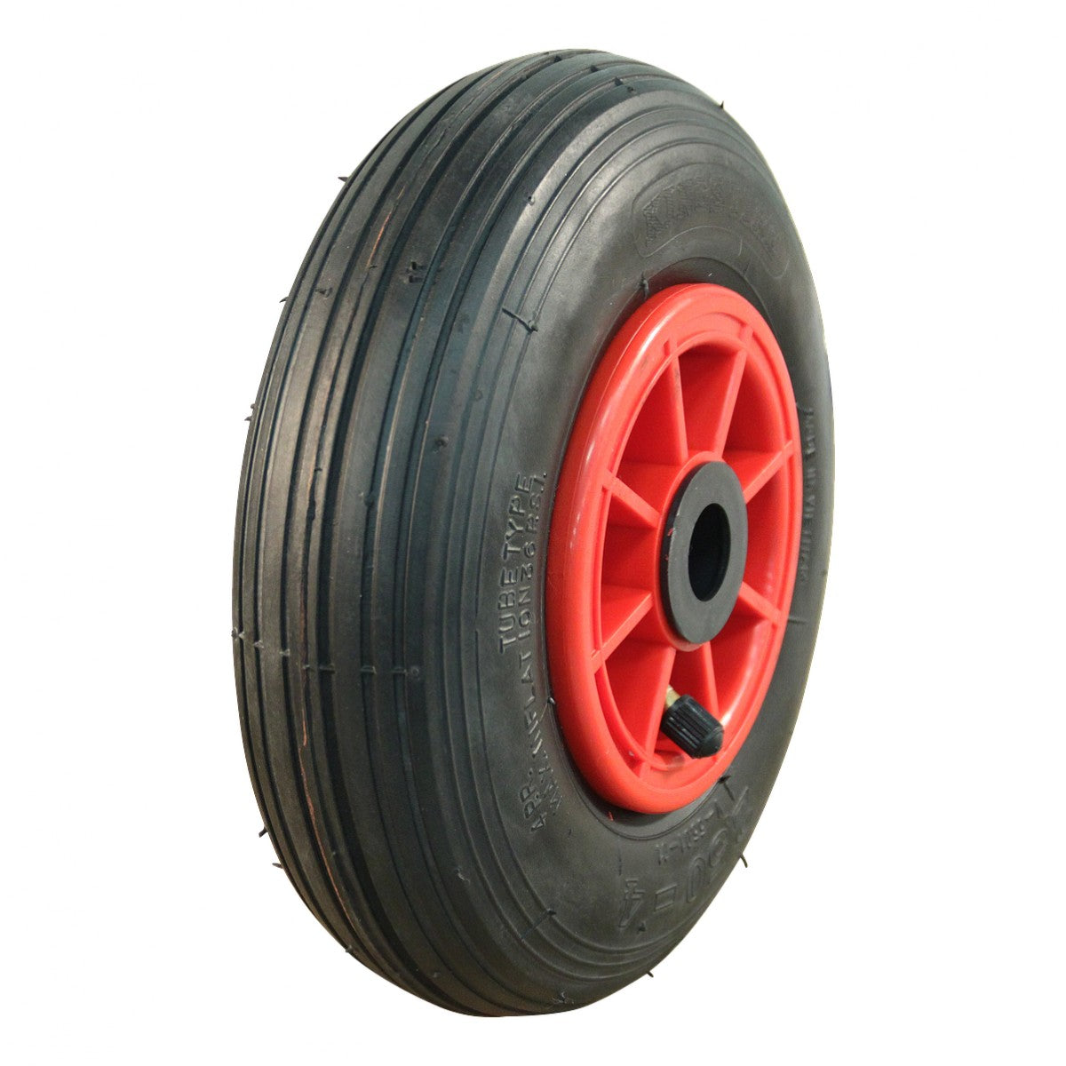 Kings Tire Komplettrad 2.50-4 V-5501 4PR auf Felge 2.10x4 NL75 Rollenlager Ø20 Kunststoff Rot