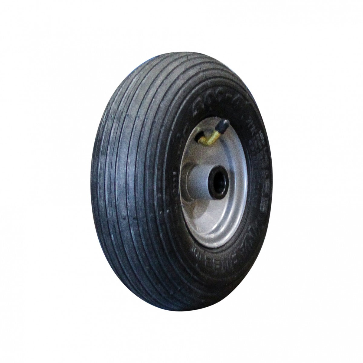 Narubb Komplettrad 3.00-4 S-2301 2PR auf Felge 2.10x4 ET0 NL69 Rollenlager Ø20 Stahl Grau