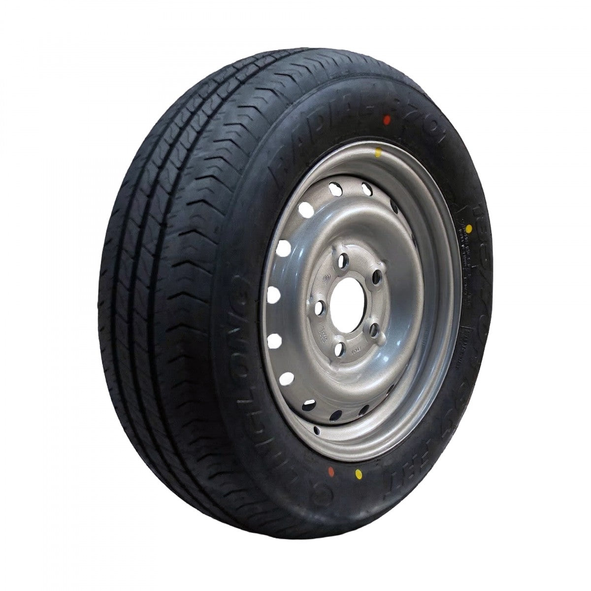 Linglong Komplettrad 185/70R13C R701 106/104N auf Stahlfelge 6Jx13H2 5/112/67 ET30 Silber
