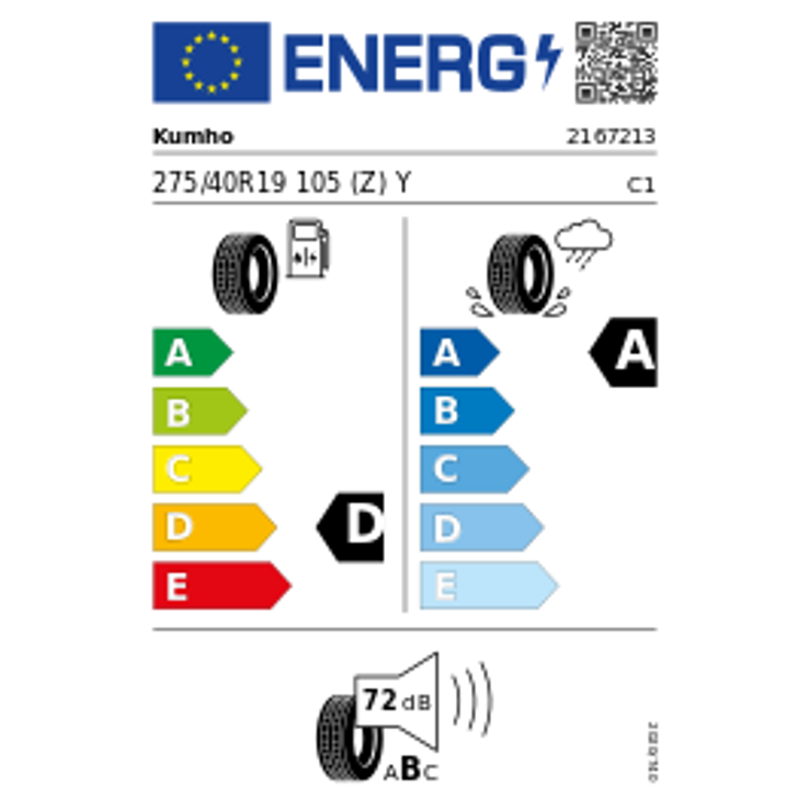 Kumho PS 91 XL 275/40 R19 105Y Sommer – Bild 3