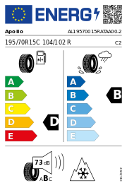 Apollo Altrust AS 3PMSF 195/70 R15 104/102R ALL_SEASON