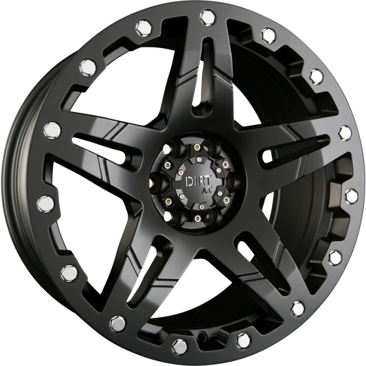 Dirt A.T. D66 Matte Black Alufelge 9x20 Zoll ET25 LK 6x139.7 ML106.1 – Bild 2