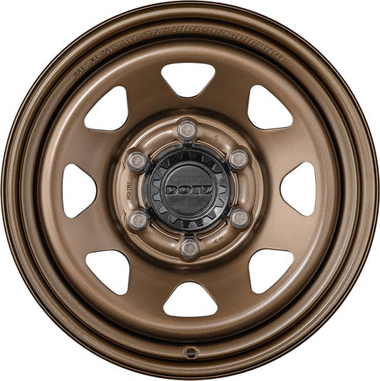Dotz Dakar bronze (ohne Nabenbecher) 8x18 ET24 - LK6/139.7 ML93 – Bild 2