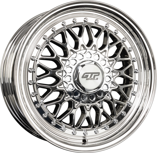 GTP 072 Chrome-Lack Alufelge 7x16 Zoll ET35 LK 4x100 ML73.1 – Bild 2