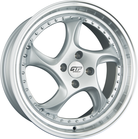 GTP 083 Silber Felgenbett Poliert 8.5x19 Zoll ET45 LK 5x112 ML66.6 – Bild 2