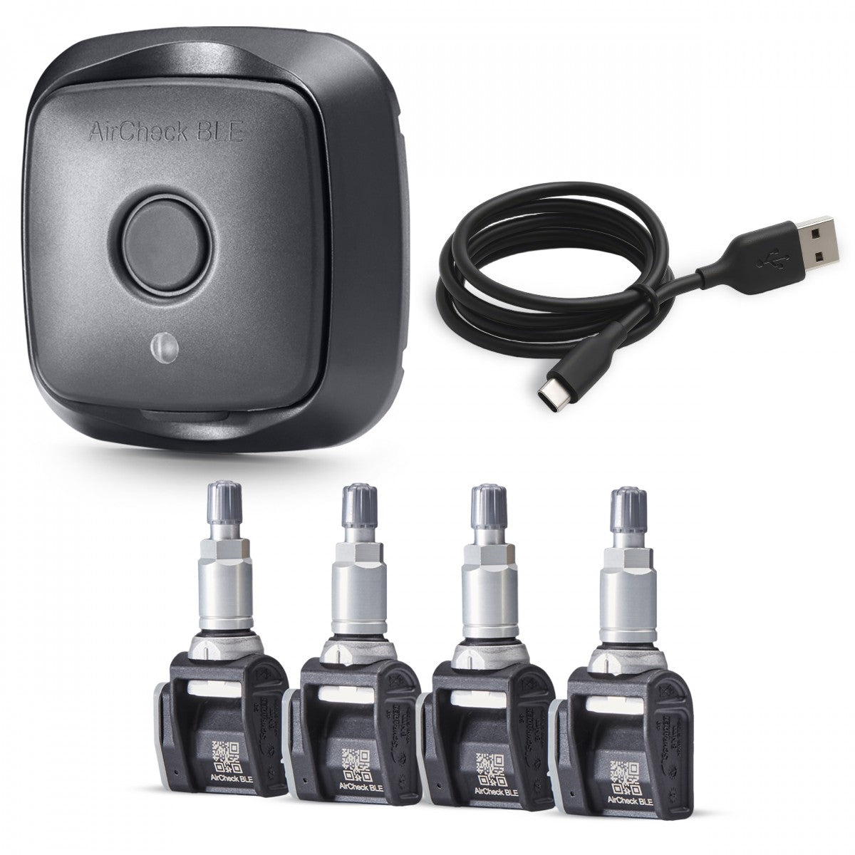 Schrader AirCheck BLE TPMS Nachrüstsatz mit 4 x BLE-Sensoren und Reichweitenverlängerer