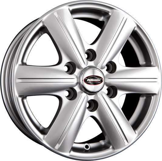 Team Dynamics Rimfire HDX 6 High-Power-Silver Alufelge 6.5x16 Zoll ET60 LK 6x130 ML84.1 – Bild 2