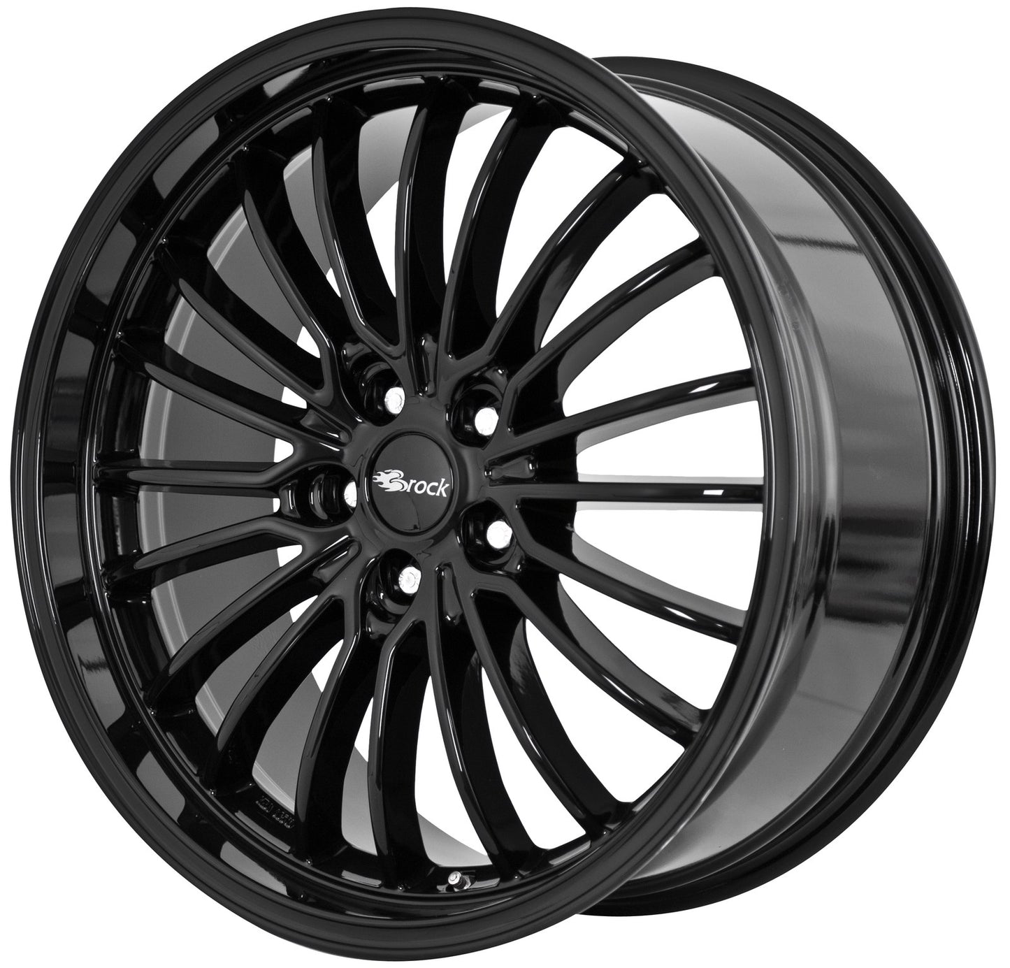 Brock / RC B24-GP Schwarz Glanz (SG) Alufelge 10.5x20 Zoll ET45 LK 5x130 ML71.6 – Bild 2