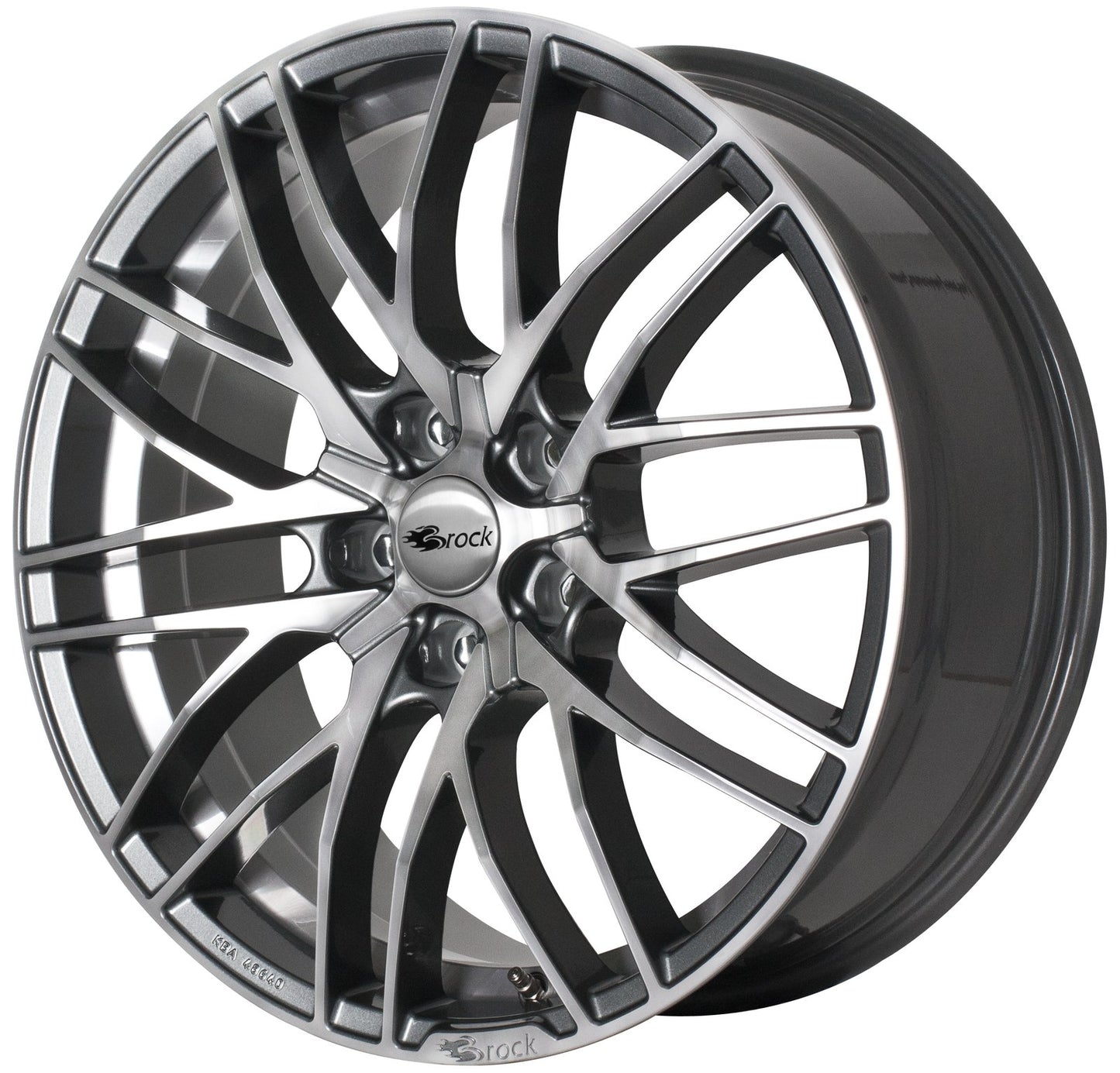 Brock / RC B30 Himalaya Grey Voll Poliert (HGVP) Alufelge 7.5x17 Zoll ET45 LK 5x108 ML72.6 – Bild 3