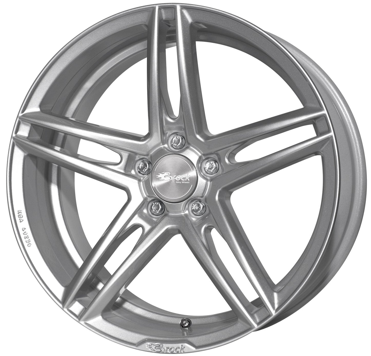 Brock / RC B33 Kristallsilber (KS) Alufelge 8.5x19 Zoll ET45 LK 5x108 ML72.6 – Bild 2