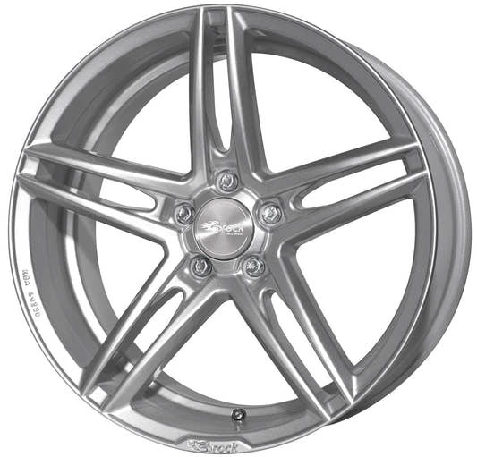 Brock / RC B33 Kristallsilber (KS) Alufelge 8x17 Zoll ET35 LK 5x120 ML72.6 – Bild 2