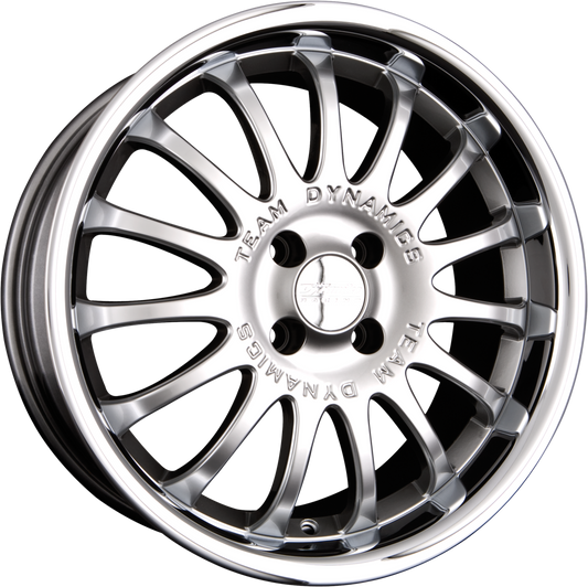 Team Dynamics Equinox High-Power Silver + Edelstahltiefbettring Alufelge 7.5x17 Zoll ET37 LK 4x100 ML73.1 – Bild 2