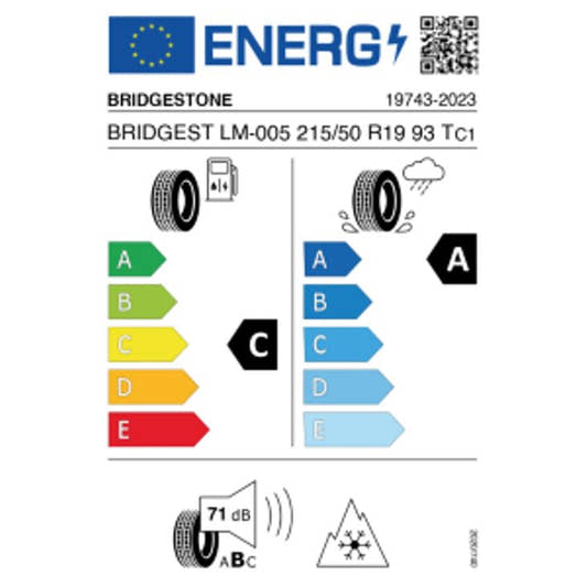 Bridgestone Blizzak LM-005 215/50 R19 93T Winter DOT 2023 – Bild 2