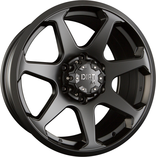 Dirt A.T. D42 Black Matt Alufelge 9x18 Zoll ET25 LK 6x114.3 ML66.1 – Bild 2
