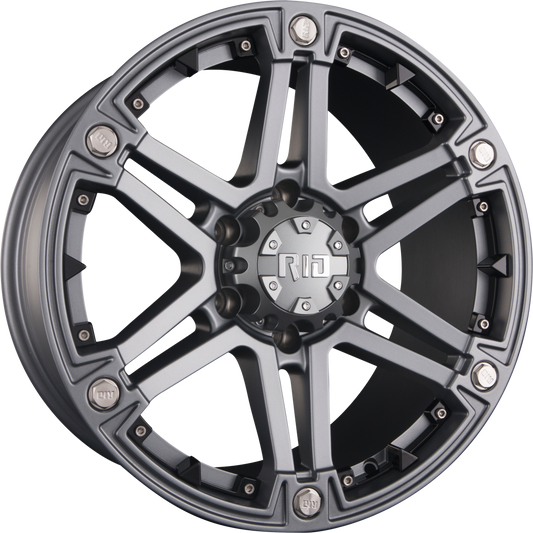 RID R01 Matte Gunmetal + Black Inserts Alufelge 9x18 Zoll ET25 LK 6x139.7 ML106.1 – Bild 2