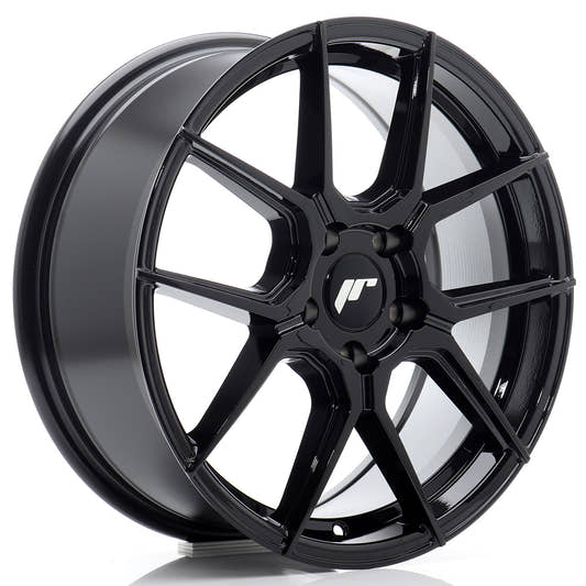 Japan Racing Wheels JR30 gloss black Alufelge 8x17 Zoll ET40 LK 5x100 ML67.1 – Bild 2