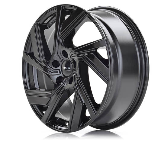 Platin P 114 Black Alufelge 8x19 Zoll ET47.5 LK 5x108 ML63.4 – Bild 2