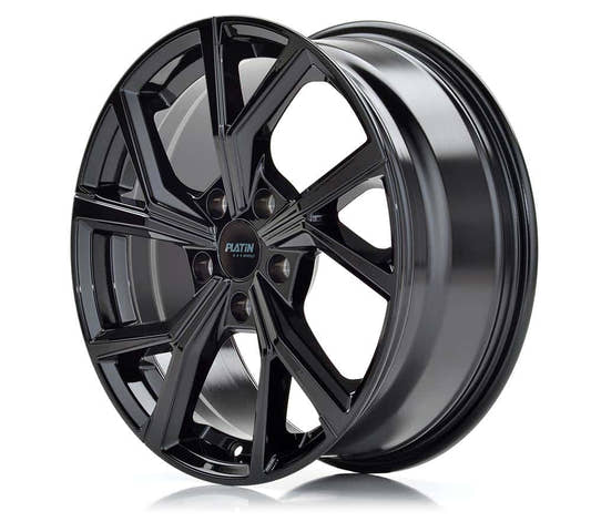 Platin P 115 Black Shiny Alufelge 7x17 Zoll ET44 LK 5x108 ML72.6 – Bild 2