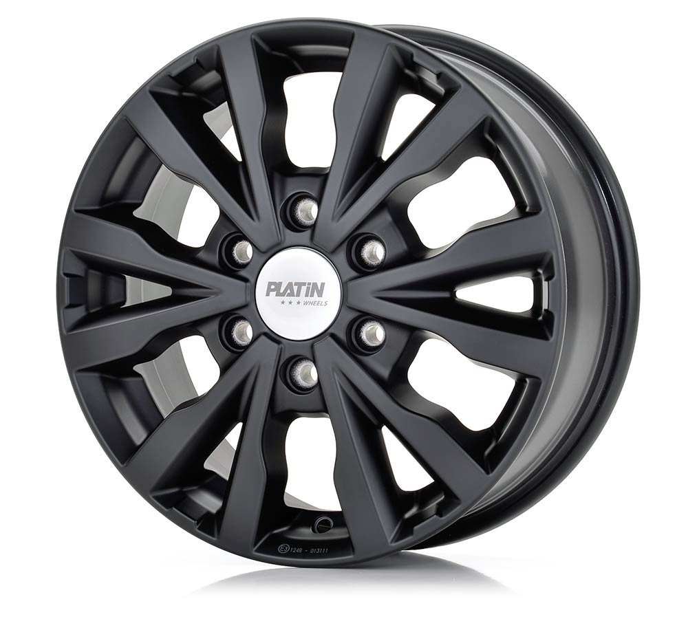 Platin P 86 Black Matt Alufelge 6.5x17 Zoll ET62 LK 6x130 ML84.1 – Bild 3