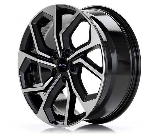 Platin P 97 Black Polished Alufelge 7x18 Zoll ET45 LK 5x112 ML57.1 – Bild 2