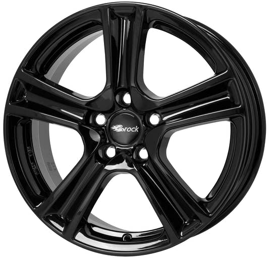 Brock / RC RC19 Schwarz Glanz (SG) Alufelge 6.5x16 Zoll ET39 LK 5x105 ML56.6 – Bild 2