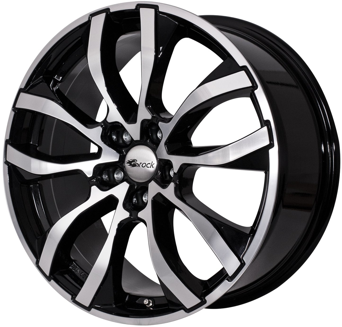 Brock / RC RC23 Schwarz Glanz Voll Poliert (SGVP) Alufelge 8x18 Zoll ET28 LK 5x112 ML66.6 – Bild 3