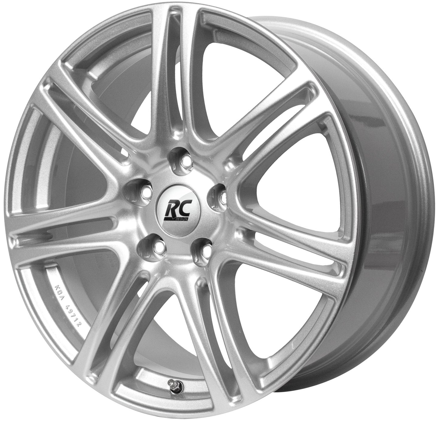 Brock / RC RC28 Kristallsilber (KS) Alufelge 7.5x17 Zoll ET45 LK 5x114.3 ML72.6 – Bild 3