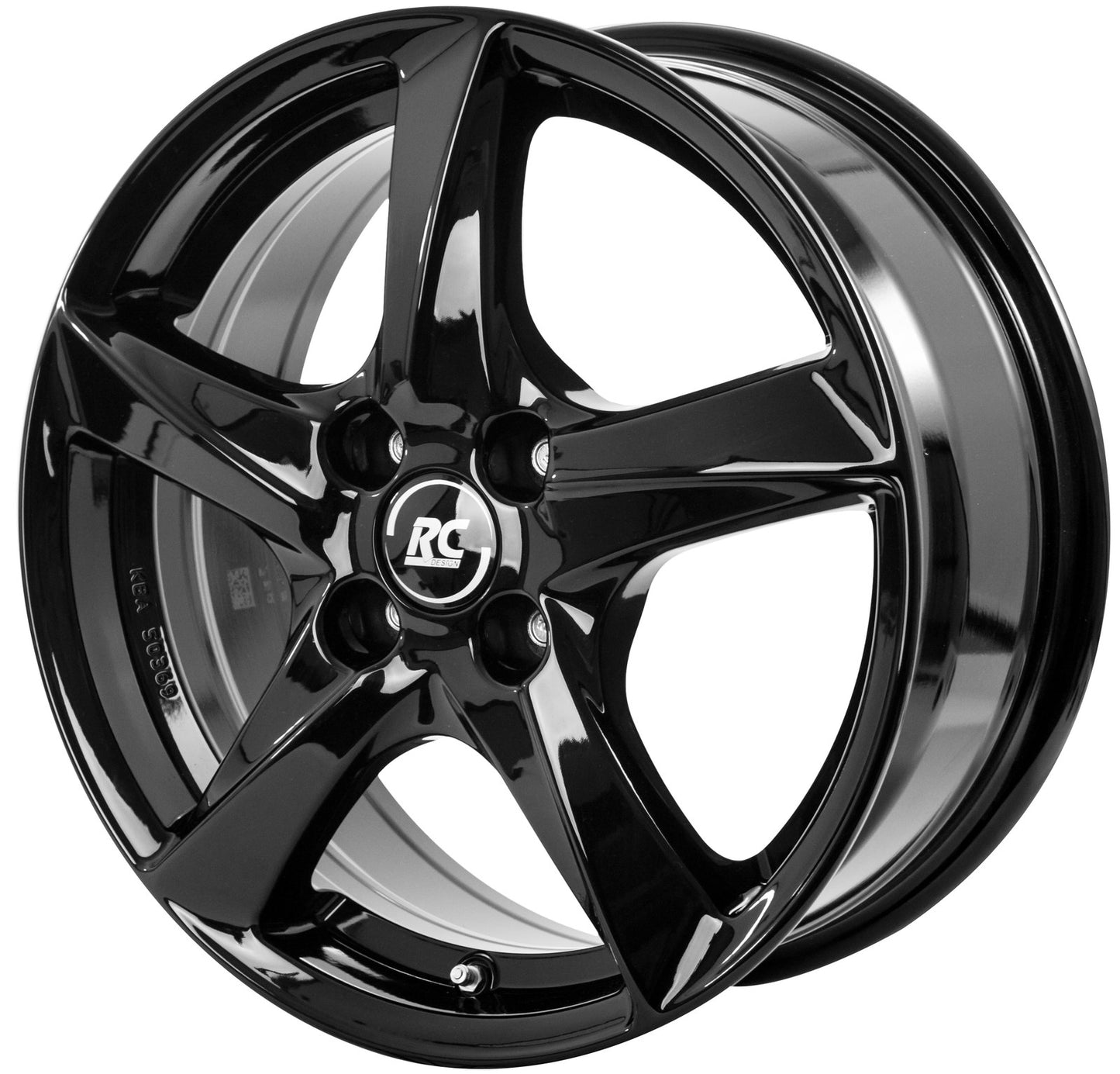 Brock / RC RC30 Schwarz Glanz (SG) Alufelge 6.5x16 Zoll ET50 LK 5x114.3 ML67.1 – Bild 3