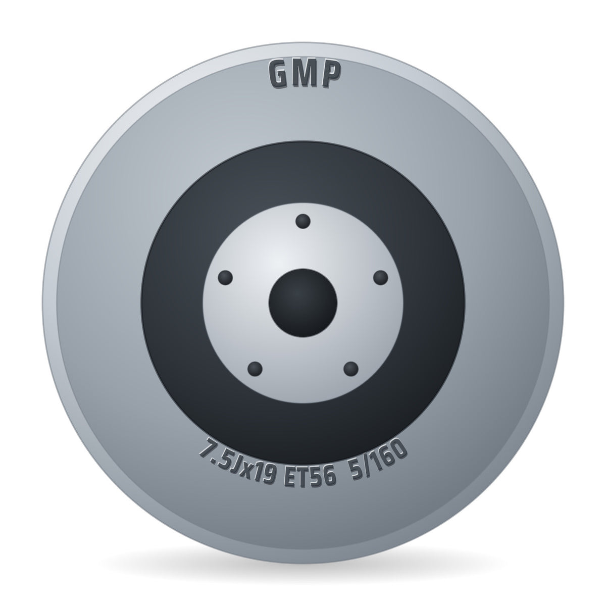 GMP Pervan Felge 7.5x19 Zoll ET56 LK 5x160