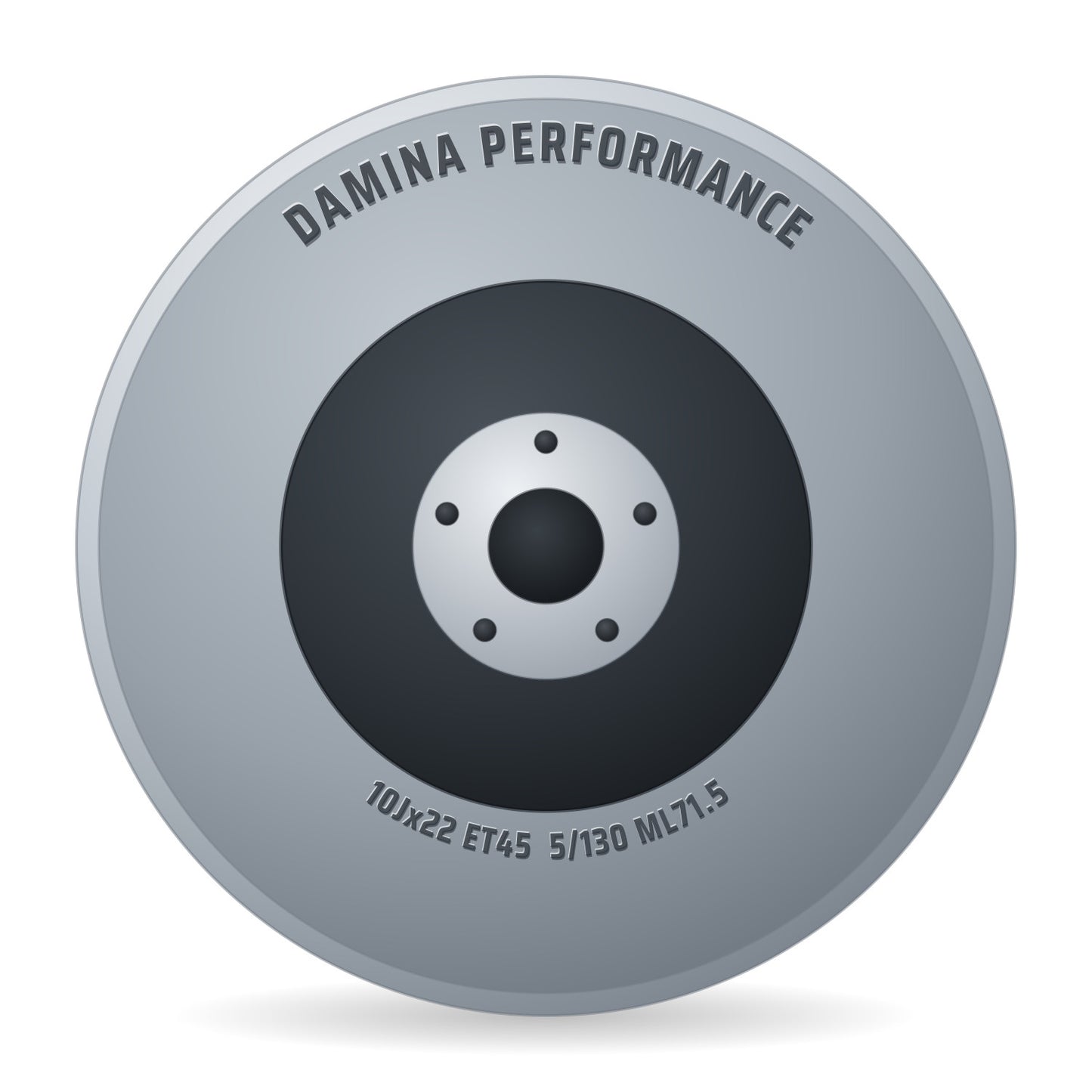 Damina Performance DM19 grey matt Alufelge 10x22 Zoll ET45 LK 5x130 ML71.5