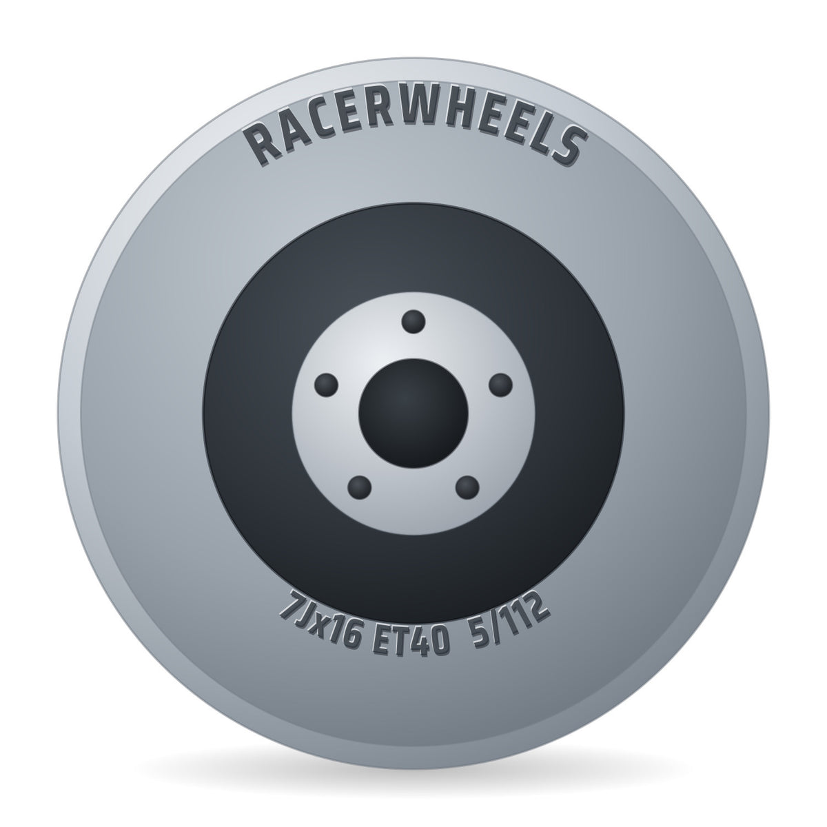RacerWheels Turismo Silber Racer Felge 7x16 Zoll ET40 LK 5x112