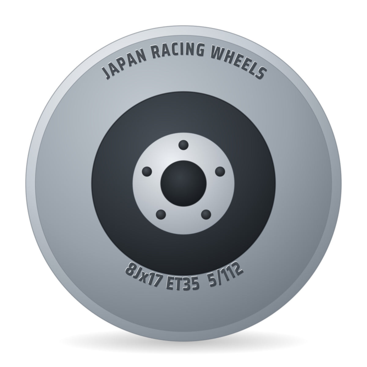 Japan Racing Wheels JR21 hyper gray Felge 8x17 Zoll ET35 LK 5x112