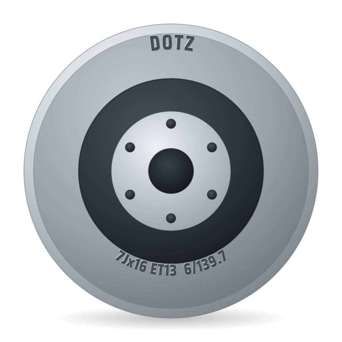Dotz 7 13 R 16 139 7 6 Dakar Dark Black Felge 7x16 Zoll ET13 LK 6x139.7