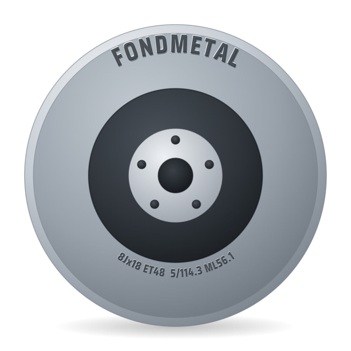 Fondmetal 9RR glossy orange Alufelge 8x18 Zoll ET48 LK 5x114.3 ML56.1