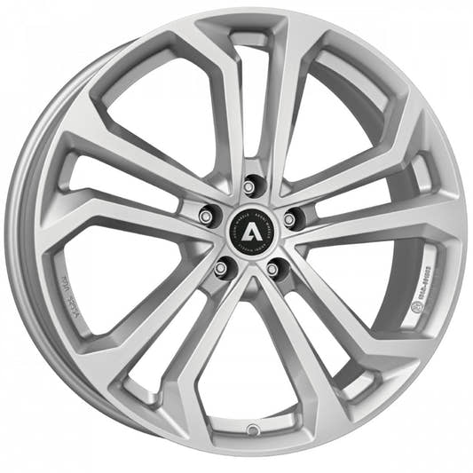 Akoni AK04 silver Alufelge 7x17 Zoll ET45 LK 5x100 ML57.1
