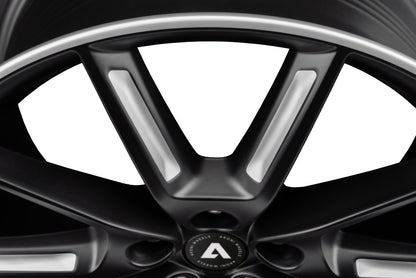 Akoni AK09 black matt silver spoke rim Alufelge 8x18 Zoll ET40 LK 5x112 ML66.6 – Bild 3