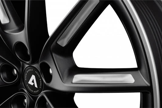 Akoni AK09 black matt silver spoke rim Alufelge 8x18 Zoll ET40 LK 5x114.3 ML72.5 – Bild 2