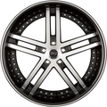 Status Alloy KNIGHT-5 Black Machined Alufelge 8.5x20 Zoll ET38 LK 5x114.3 ML73.1