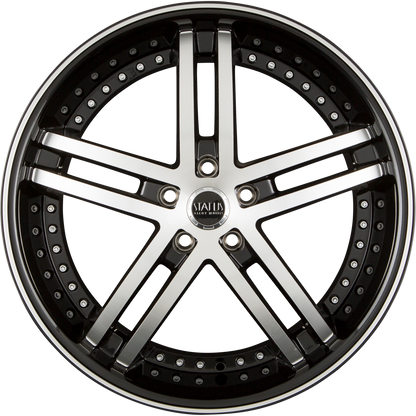 Status Alloy KNIGHT-5 Black Machined Alufelge 8.5x20 Zoll ET38 LK 5x114.3 ML73.1