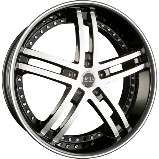 Status Alloy KNIGHT-5 Black Machined Alufelge 8.5x20 Zoll ET38 LK 5x114.3 ML73.1 – Bild 2