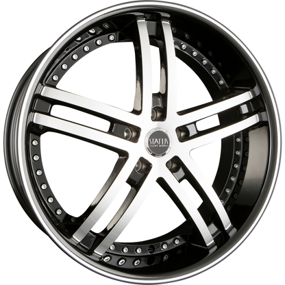 Status Alloy KNIGHT-5 Black Machined Alufelge 8.5x20 Zoll ET38 LK 5x114.3 ML73.1 – Bild 2
